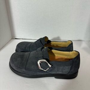 Birkenstock Loafers with Metallic Buckle
